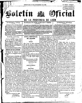 De Ia Provincia De Leúh Se Publica Los Lunes, Miercoles Y Viernes Advertencia Editorial