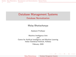 Database Normalization