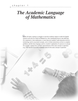 The Academic Language of Mathematics