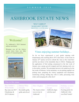 Ashbrook Estate News Issue 3 – Summer 2019