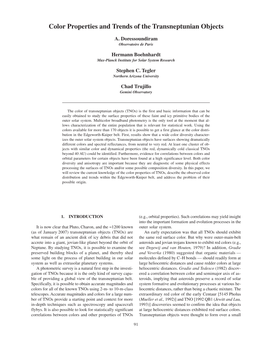 Color Properties and Trends of the Transneptunian Objects