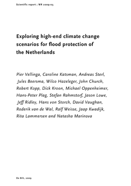 Exploring High-End Climate Change Scenarios for Flood Protection of the Netherlands