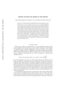 Hidden Multiscale Order in the Primes