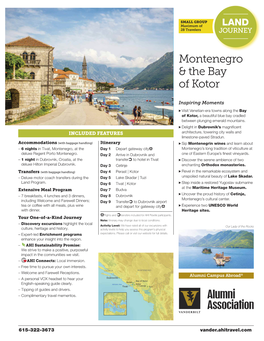 Montenegro & the Bay of Kotor