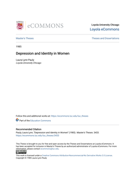 Depression and Identity in Women