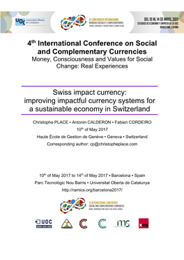 Improving Impactful Currency Systems for a Sustainable Economy in Switzerland