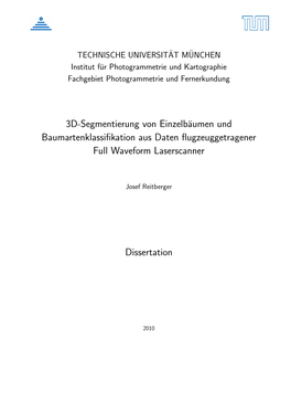 3D-Segmentierung Von Einzelbäumen Und Baumartenklassifikation Aus