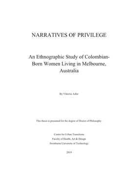 Narratives of Privilege