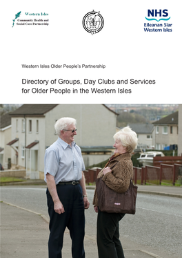 Directory of Groups, Day Clubs and Services for Older People in the Western Isles