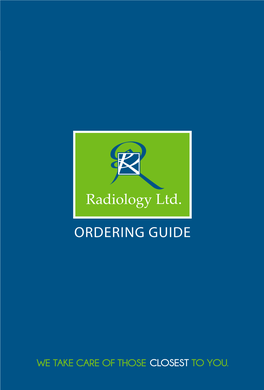 Ordering Guide Why This Guide Is Important to You and Your Patients