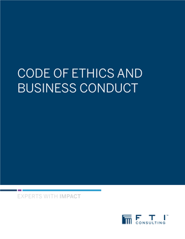 Code of Ethics and Business Conduct