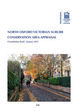 NORTH OXFORD VICTORIAN SUBURB CONSERVATION AREA APPRAISAL Consultation Draft - January 2017