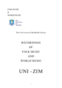 University of Sheffield Library