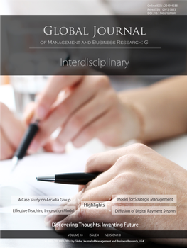 Global Journal of Management and Business Research: G Interdisciplinary