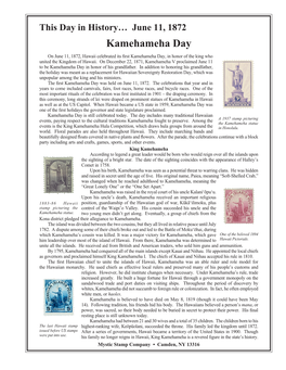 06-11-1872 Kamehameha Day.Indd