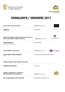 Winners 2011