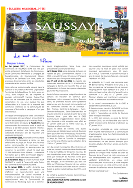 Bonjour À Tous, Juillet-Septembre 2018 > Bulletin Municipal . N°