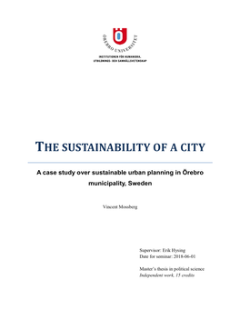 The Sustainability of a City