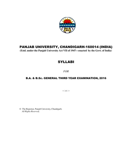 B.A Third Year, Examination 2016.Pdf Download