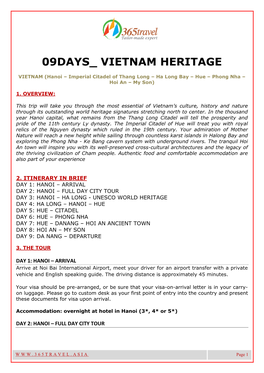 09Days Vietnam Heritage