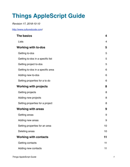 Things Applescript Guide