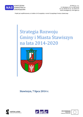 Strategia Rozwoju Gminy I Miasta Stawiszyn Na Lata 2014-2020