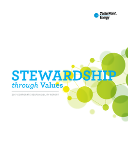 2017 Corporate Responsibility Report Corporate 2017 Stewardship