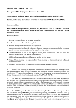 (TWA) Transport and Works (Inquiries Procedure) Rules 2004