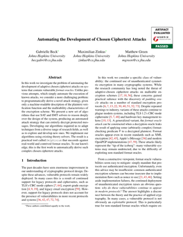 Automating the Development of Chosen Ciphertext Attacks