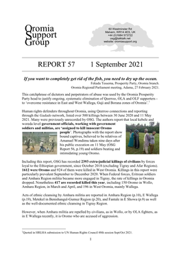REPORT 57 1 September 2021