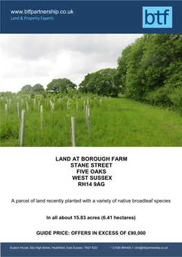 Land at Borough Farm Stane Street Five Oaks West Sussex Rh14 9Ag