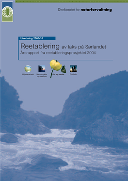 Reetablering Av Laks På Sørlandet Årsrapport Fra Reetableringsprosjektet 2004