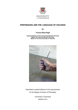 Printmaking and the Language of Violence