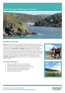 Self Guided Walking at Fowey