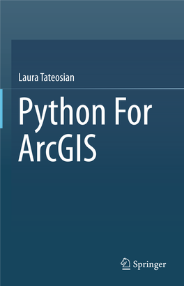 Laura Tateosian Python for Arcgis Python for Arcgis