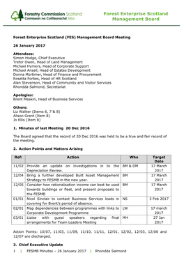 Forest Enterprise Scotland Management Board