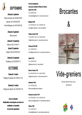 Brocantes & Vide-Greniers