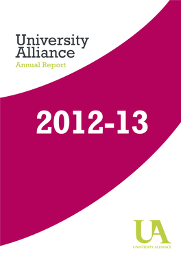 University Alliance Annual Report 2012-13