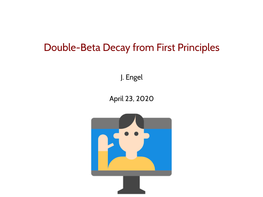 Double-Beta Decay from First Principles