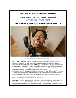 Nle Choppa Drops “Shotta Flow 5”