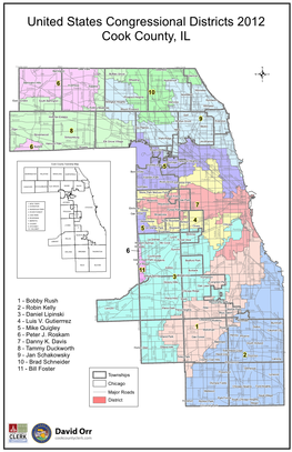 United States Congressional Districts 2012 Cook County, IL