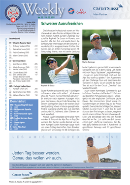 Swiss PGA Weekly 05/2011