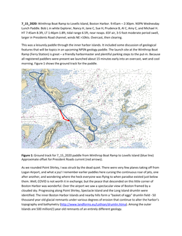 Winthrop Boat Ramp to Lovells Island, Boston Harbor. 9:45Am – 2:30Pm