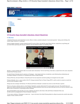 Page 1 of 56 Big Government » Blog Archive » UN Security Stops