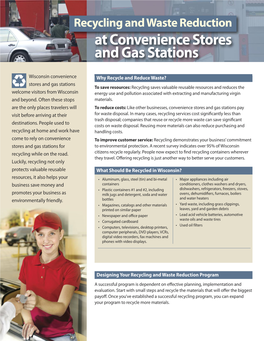 Recycling and Waste Reduction at Convenience Stores and Gas Stations