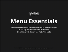 Menu Essentials