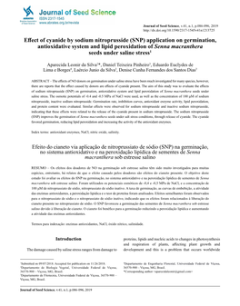 Effect of Cyanide by Sodium Nitroprusside (SNP)