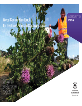 Weed Control Handbook for Declared Plants in South Australia Weed Control Handbook for Declared Plants in South Australia Ii