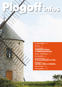 Bulletin Municipal • Juillet 2016