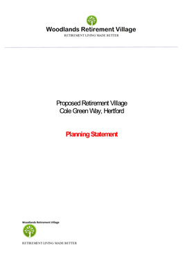 Proposed Retirem Cole Green Way Planning Stat Proposed Retirement